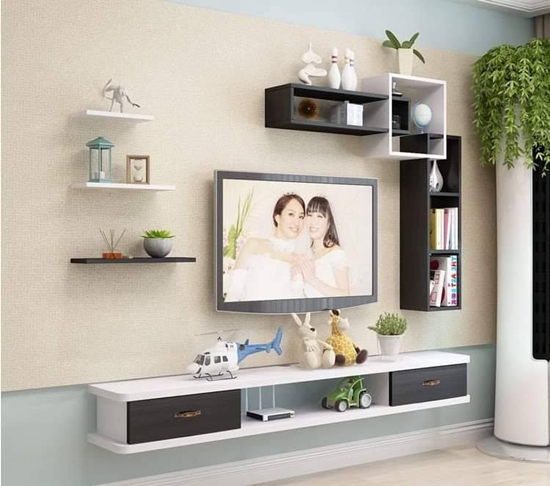 Kệ Gỗ Trang  Trí Treo Tường TV45-TG66
